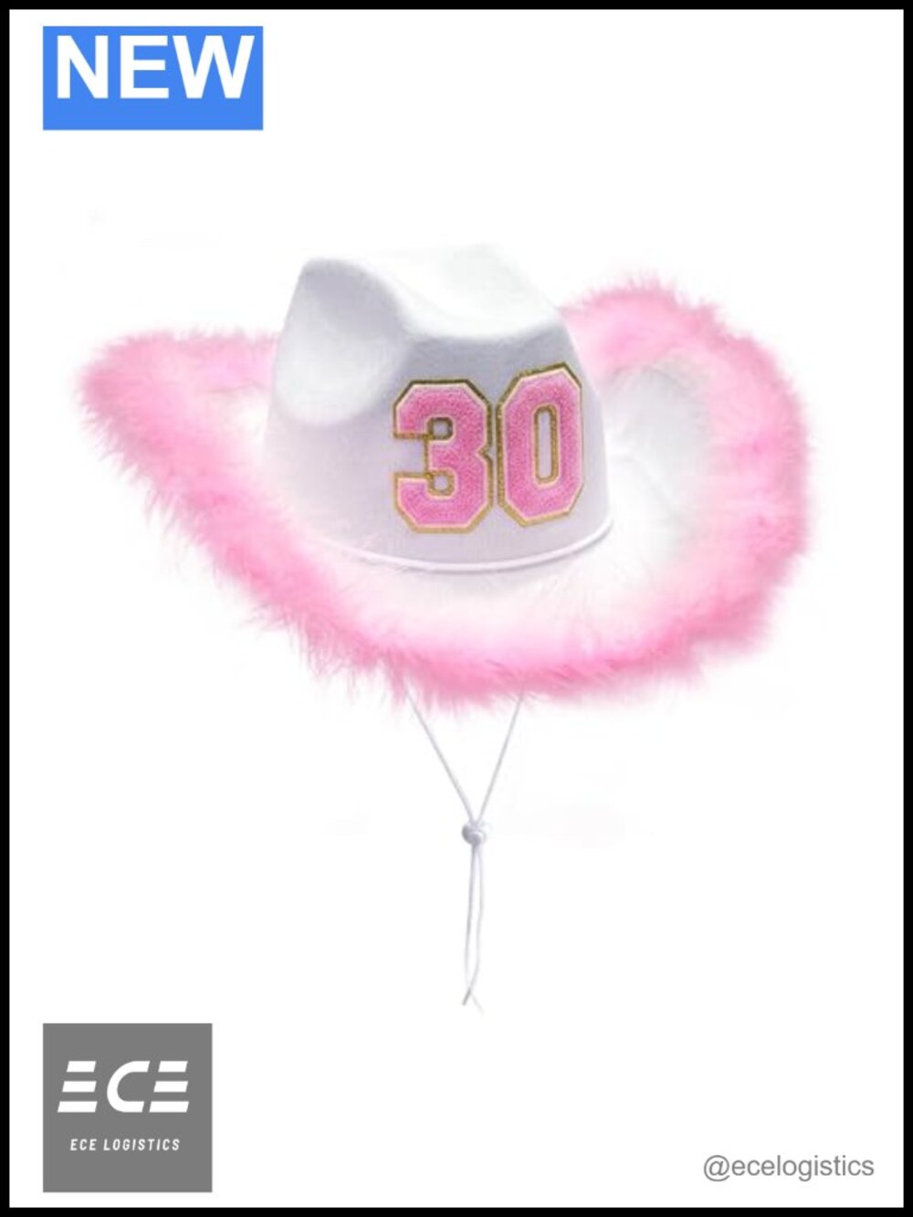 30th Birthday Cowboy Hat One Size Fits All Cowgirl Party Gift